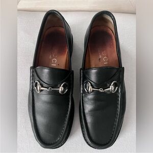 Men’s Gucci Black Laredo Calf Leather Lug Sole Loafer